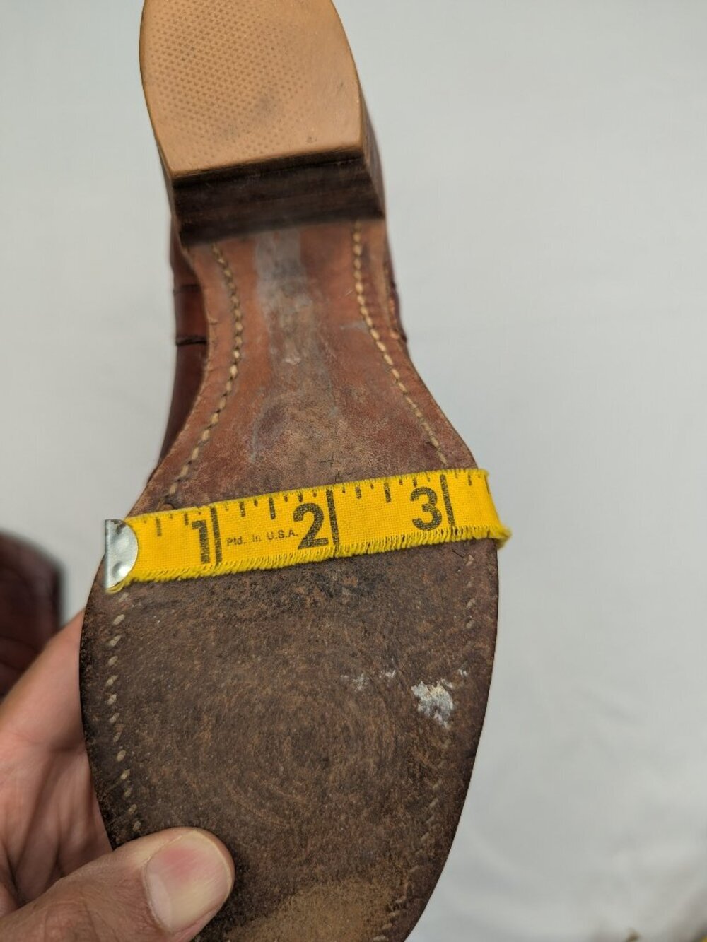 Vintage 1950-1970 FRYE Black Label Campus Stitch Tall Leather Boots 8558 6.5B - Picture 11 of 16